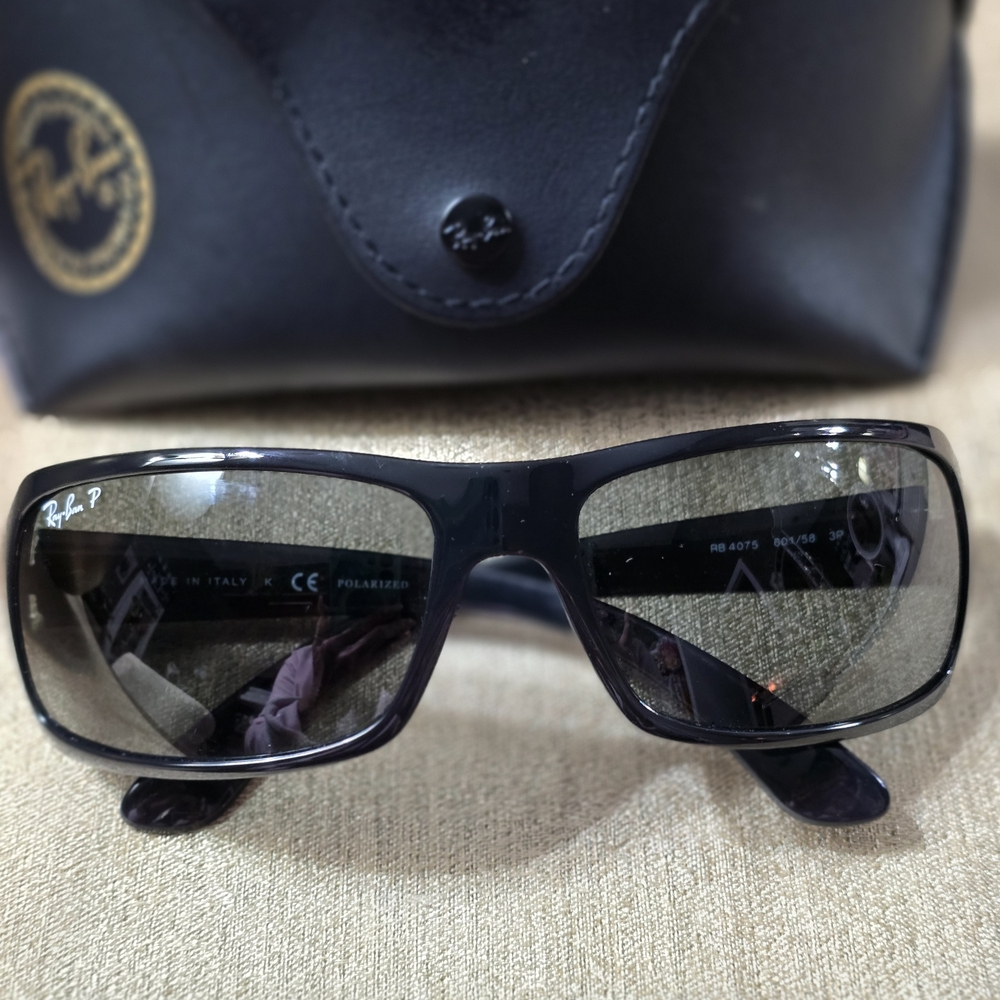 Ray-Ban Glossy Black Sunglasses. Excellent Condition